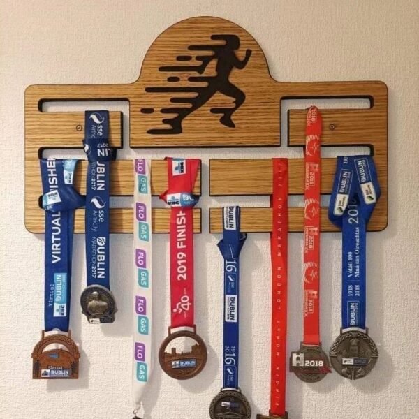 Logged medal holder